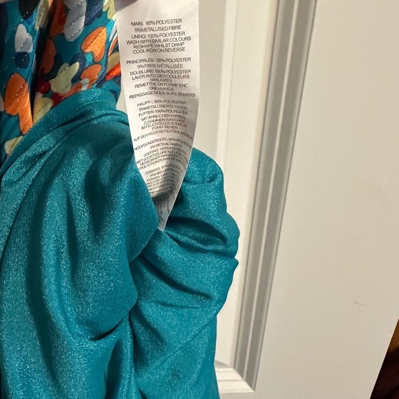 Nasty Gal Maxi Dress Abstract Print Lace‎ Up Back Sleeveless Size 8 - Picture 11 of 16